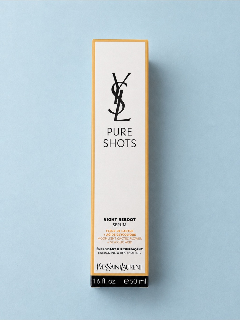 Yves Saint Laurent Pure Shots Night Reboot Serum - White & Yellow Packaging